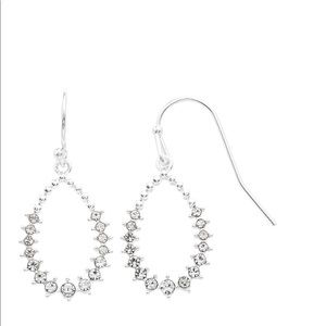 LC Lauren Conrad Crystal  Teardrop Earrings